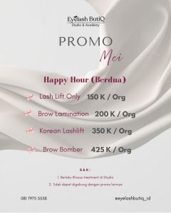 Promo Lash Lift Brow Bomber Bandung