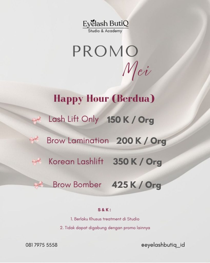 Promo Lash Lift Brow Bomber Bandung